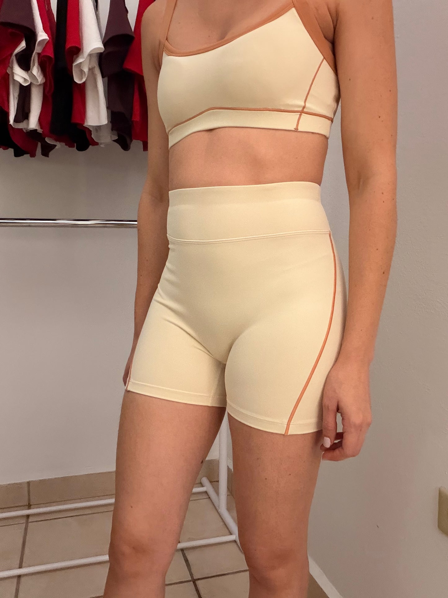 Cream Bloom Short Set