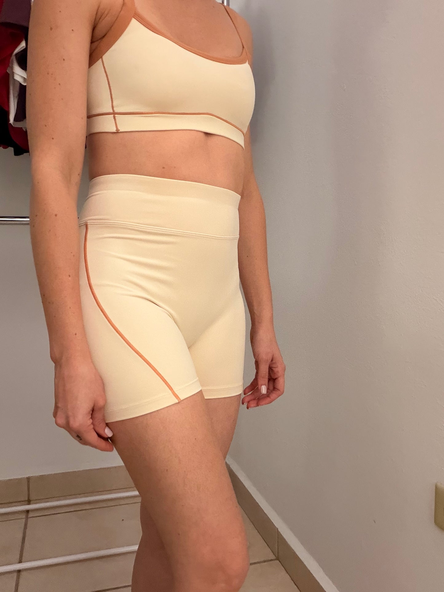 Cream Bloom Short Set