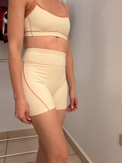 Cream Bloom Short Set